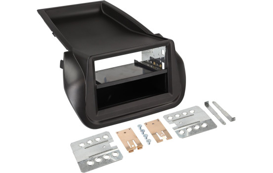 Panneau 2-DIN avec Poche Citroën Nemo - Peugeot Bipper - Fiat Fiorino 2008-2019 Couleur : Noir