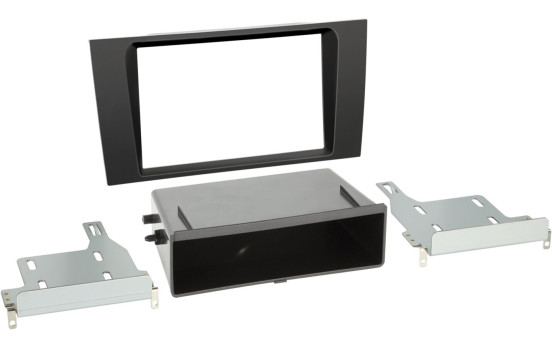 Panneau 2-DIN avec pochette Audi A4 (B5) 1999-2001 Couleur: Noir