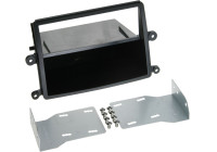Panneau 2-DIN avec pochette Mitsubishi L200 2006-2015 Couleur: Noir