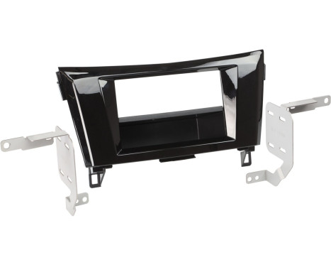 Panneau 2-DIN avec pochette Nissan Qashqai/X-Trail 2014-2019 Couleur: Noir Piano