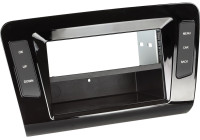 Panneau 2-DIN avec pochette Skoda Octavia 2013-2018 Couleur: Noir Piano
