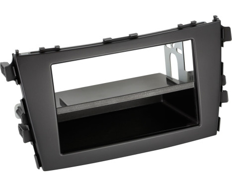 Panneau 2-DIN avec pochette Suzuki Celerio 2014-2019 Couleur: Noir