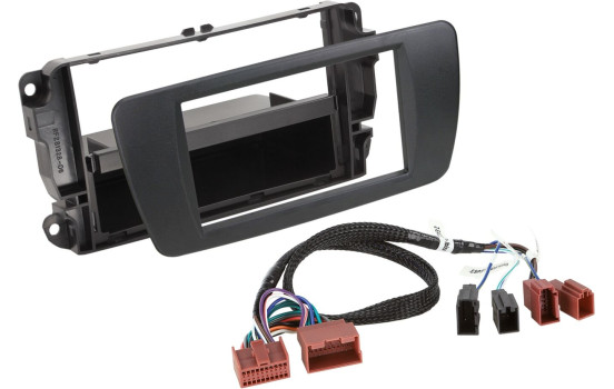 Panneau 2-DIN avec rangement Seat Ibiza 6J facelift 2012-2016 noir nit