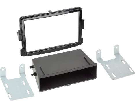 Panneau 2-DIN Dacia - Opel - Renault - Fiat Couleur: Noir Piano