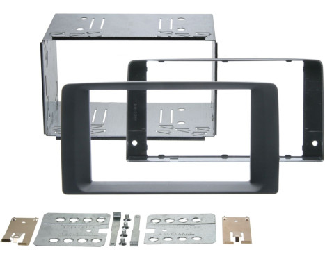 Panneau 2-DIN divers modèles MAN 2007-2020 - Couleur: Rubbertouch noir