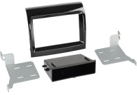 Panneau 2-DIN Fiat Ducato 2016-2019 Facelift avec poche Couleur: Noir Piano