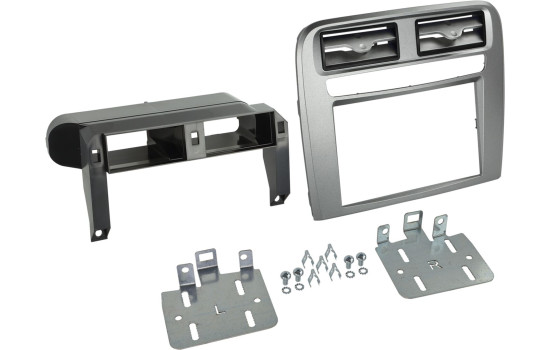 Panneau 2-DIN Fiat Grande Punto 2005-2010 Couleur: Anthracite Métallisé
