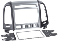 Panneau 2-DIN Hyundai Santa Fé 2006-2012 Couleur: Argent/Noir