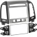 Panneau 2-DIN Hyundai Santa Fé 2006-2012 Couleur: Noir