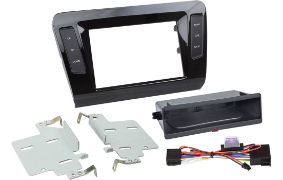 Panneau 2-DIN Inbay® Skoda Octavia 2013-2019 Couleur: Noir Piano, Image 4