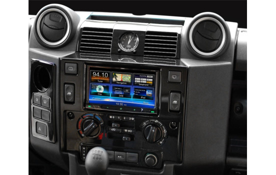 Panneau 2-DIN Land Rover Defender 2007- Noir Piano, Image 2