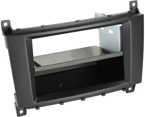 Panneau 2-DIN Mercedes Benz Classe C / Classe CLC avec poche Couleur : Noir