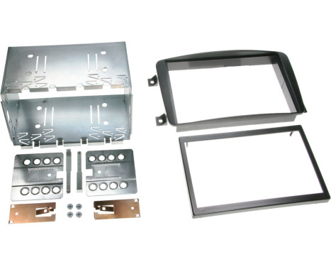 Panneau 2 DIN Mercedes Benz Classe C/Classe CLK/Classe G/ Vito/ Viano - Couleur : Noir