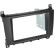 Panneau 2-DIN Mercedes Benz Classe C W203/Classe CLC - Couleur: Noir