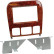 Panneau 2-DIN Mercedes Benz Classe S (W220) 1998-2004 - Couleur: Aspect Bois