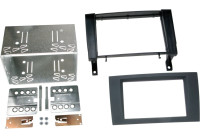 Panneau 2-DIN Mercedes Benz Classe SLK R171 2004-2011 Couleur: Rubbertouch Noir