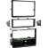 Panneau 2-DIN Nissan 350Z 2006-2009 Couleur : Noir