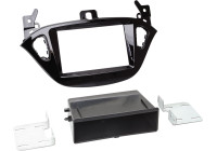 Panneau 2-DIN Opel Adam/Corsa E avec compartiment de rangement Couleur: Noir Piano