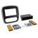 Panneau 2-DIN Opel - Renault - Fiat - Nissan - Couleur: Noir/argent, Vignette 3
