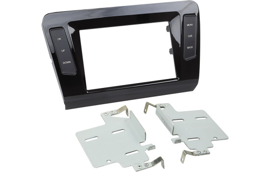 Panneau 2-DIN Skoda Octavia 2013-2019 Couleur: Noir Piano
