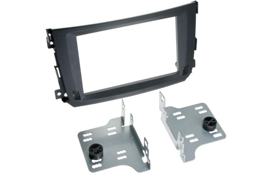 Panneau 2 DIN Smart Smart pour deux BR451 2010-2015 Couleur: Noir