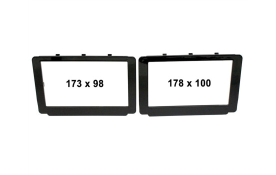 Panneau 2-DIN Toyota Hilux 2015> Couleur: Noir