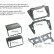Panneau 2-DIN Toyota iQ 2009-2019 Couleur: Noir, Vignette 2