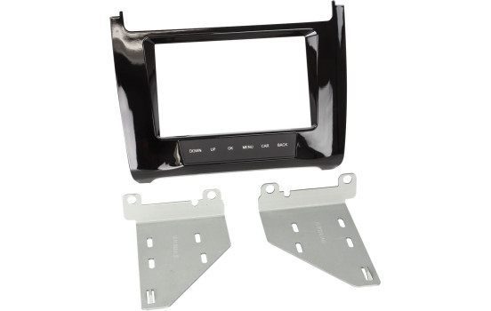 Panneau 2-DIN Volkswagen Polo 6C 2014-2019 Couleur: Noir Piano