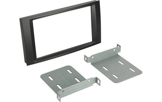 Panneau 2-DIN Volkswagen T5/ Multivan - Touareq - Couleur: Noir