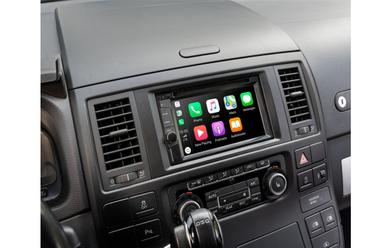 Panneau 2-DIN Volkswagen T5/ Multivan - Touareq - Couleur: Noir, Image 2