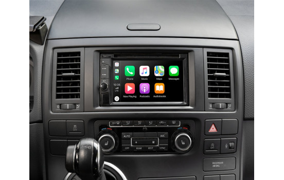 Panneau 2-DIN Volkswagen T5/ Multivan - Touareq - Couleur: Noir, Image 3