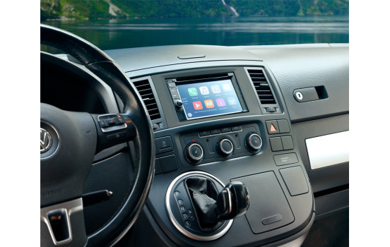 Panneau 2-DIN Volkswagen T5/ Multivan - Touareq - Couleur: Noir, Image 6