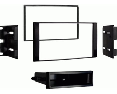 Panneau radio 2 DIN avec compartiment de rangement Nissan NV200/Chevrolet Express (METRA)