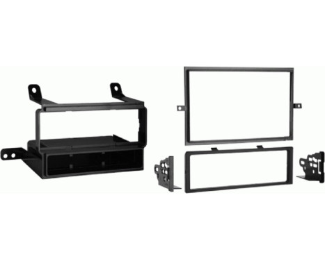 Panneau radio 2-DIN avec compartiment de rangement Nissan/Suzuki noir (METRA)