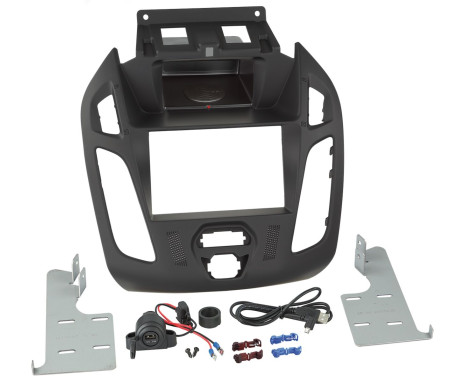 Panneau radio 2-DIN INBAY®Ford Transit Connect (PJ12) / Tourneo Connect (PJ12) 2013-2018 noir