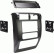 Panneau radio 2 DIN Jeep Wrangler(TJ) 01/2003-03/2007 (METRA)