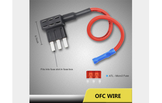 Porte-fusible à recul avec dérivation ATL 10x (incluant 10 fusibles de 10 A et 10 fusibles de 20 A), Image 3