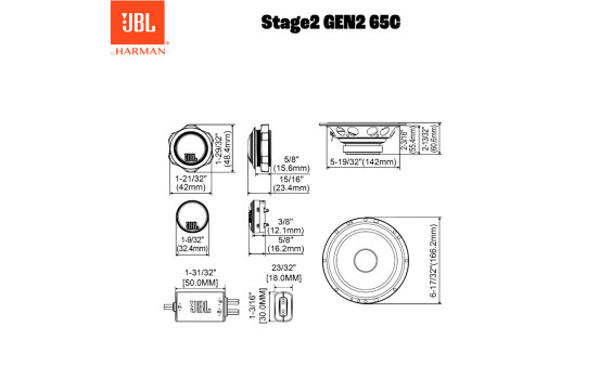 Ensemble de microphones JBL Stage 2 65C 6,5'' (16 cm), Image 4