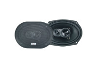 Excalibur X693 - Haut-parleurs coaxiaux 3 voies 500 W pour voiture - 16,4 x 23,4 cm (6" x 9")