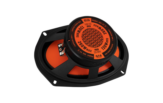 GAS MAD Haut-Parleur Coaxial Niveau 2 6x9", Image 5