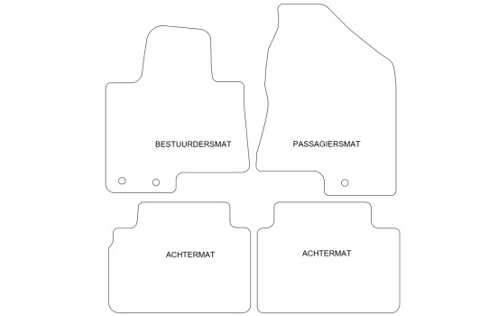Tapis de sol adaptés à Hyundai iX35 2010- (lot de 4), Image 4