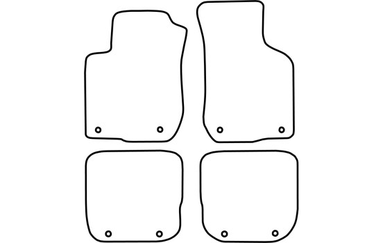 Tapis de sol adaptés à l'Audi A3 1996-2003 (velours), Image 6