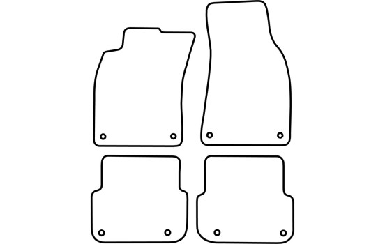 Tapis de sol adaptés à l'Audi A6 2004-2007 (velours), Image 6