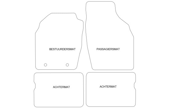 Tapis de sol adaptés à l'Opel Agila 2000-2002 (lot de 4), Image 2