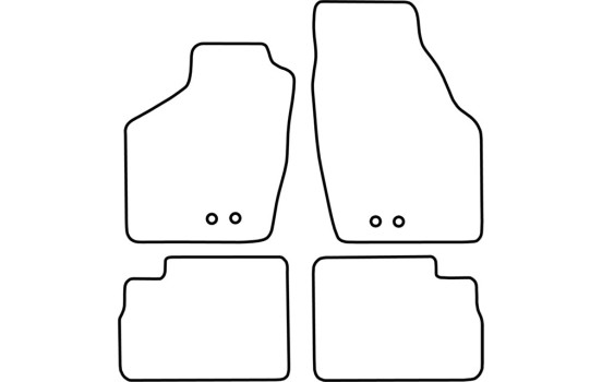 Tapis de sol adaptés à l'Opel Agila A 2002-2008