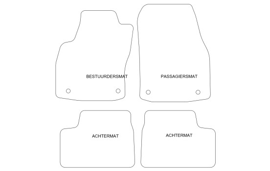 Tapis de sol adaptés à l'Opel Astra H 2004-2010 (lot de 4), Image 4