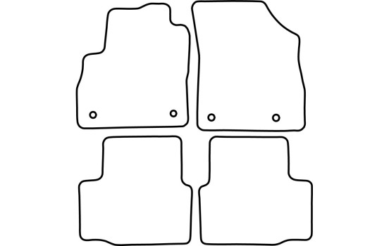 Tapis de sol adaptés à l'Opel Astra K 2015-