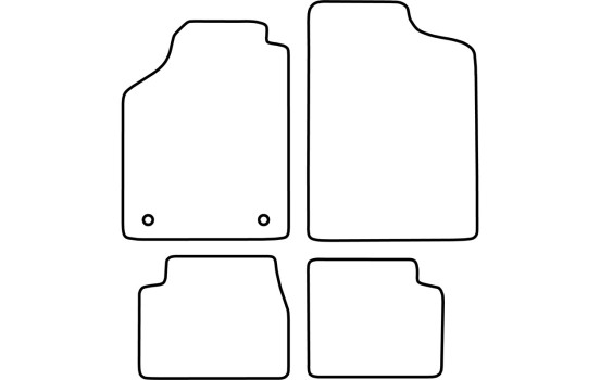 Tapis de sol adaptés à la Daihatsu Charade 1993-2001, Image 2