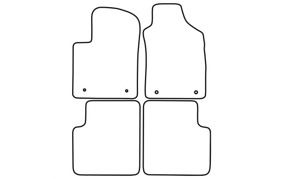 Tapis de sol adaptés à la Fiat 500 2015-, Image 2