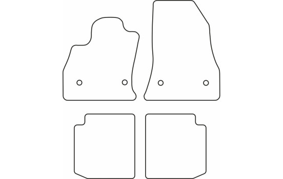 Tapis de sol adaptés à la Fiat 500L 2017-, Image 2